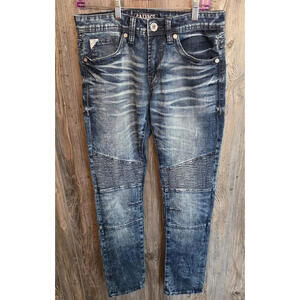 Salvage LA Denim Havoc Slim Skinny Fit Jeans Mens Size 30R Buckle Exclusive Y2K